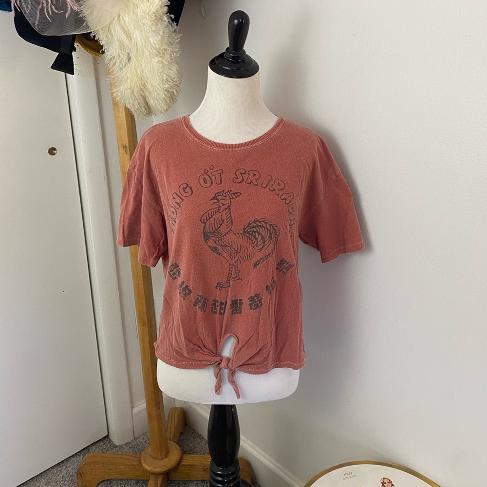 Siracha Merch Tie Crop Top